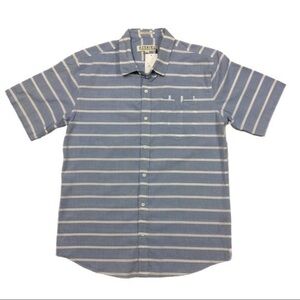 NWT Ezekiel Men’s Blue Newmar SS Short Sleeve Casual Button Down Shirt, XL
